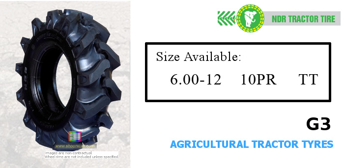 600-12 6-12 6.00-12 600x12 NDR G3 (R1) premium agriculture tractor trailer tires