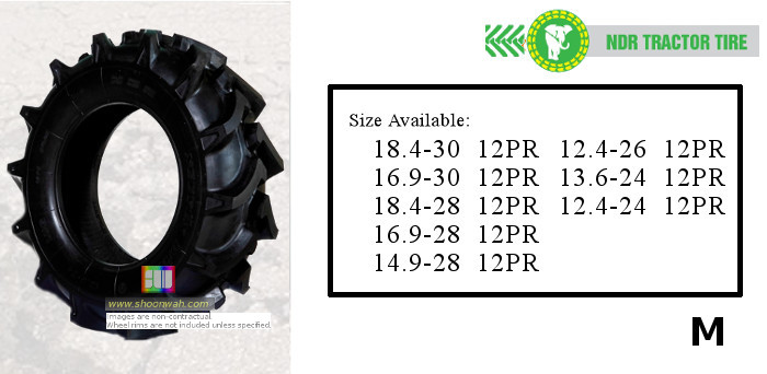 13.6-24 NDR 12PR M R-2 R2 r2 premium agriculture ag tractor tire made in vietnam