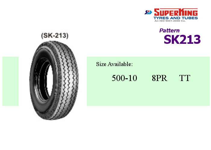 500x10 500-10 5.00x10 5.00-10 Superking SK213 three wheeler tire