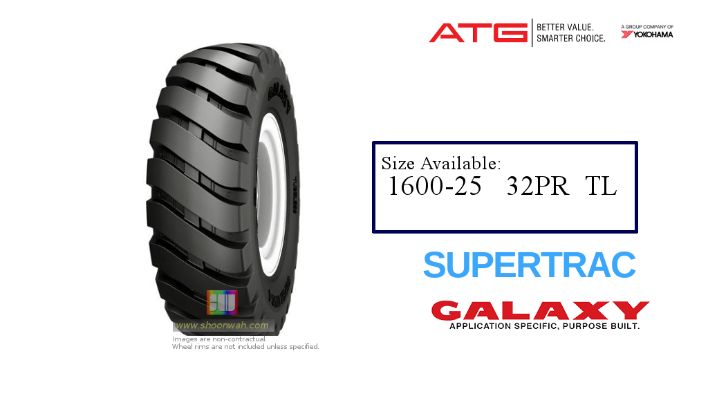 16.00-25 E3 SUPER TRAC Galaxy dump truck water sprinkler TL Tires