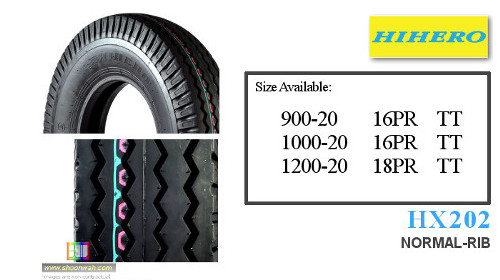 12.00-20 HX202 NORMAL RIB 18PR HIHERO truck bus tire