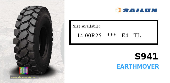 1400R25 (385/95R25) *** SAILUN S941 E4 rigid haul trucks Tubeless TL OTR Radial Tires