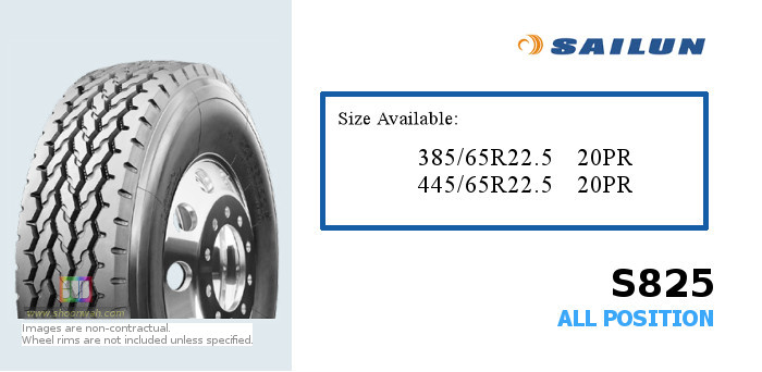 445/65R22.5 Sailun 20PR S825 LUG tubeless TL radial tires